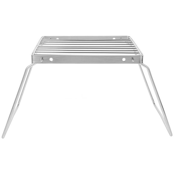 Raindrops Multi Functional Stainless Steel Camp Kitchen Grill Stand Foldable for Outdoor Use