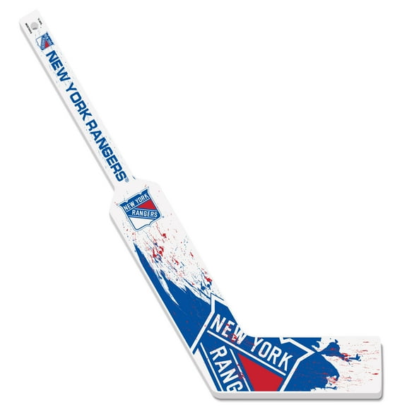 New York Rangers Goalie Splatter Mini Hockey Stick