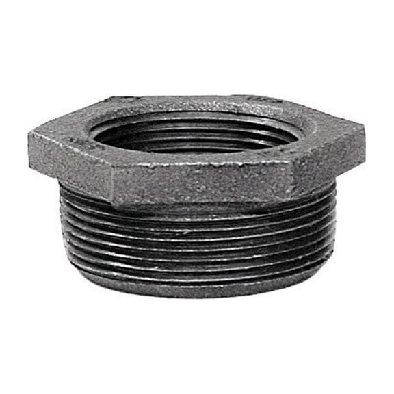 Anvil Cast Iron Pipe Fitting Hex Bushing - Galvanized Finish - 1-1/2" NPT x 3/4" NPT
