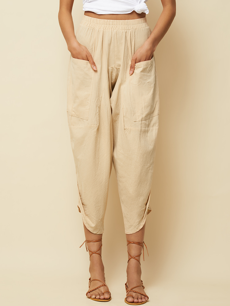 khaki baggy pants