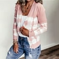 thumbnail image 3 of DPTALR Cardigan à Rayures Décontracté Grande Taille pour Femmes Manches Longues, 3 of 7