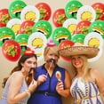 thumbnail image 2 of Kit de globos Mexican Fiesta, 15 globos de látex, rojo, verde y blanco, 2 of 2