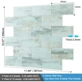 thumbnail image 6 of BeNice Peel and Stick Tile Subway Tile Backsplash Adhesive Wall Tiles Marble Tiles Stickers (10pcs,blue), 6 of 7