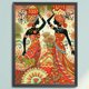 thumbnail image 1 of Cuadros Decorativos Hilo de bordar 1 completo Eco-algodón 11CT Impreso Chica Kit de punto de cruz Obra de arte DQrwqpou embutido en tela, 1 of 9