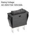 thumbnail image 3 of Boat Rocker Switch Toggle Switch for Boat Car Marine 3pins ON/OFF/ON AC 250V/15A 125V/20A, 2pcs, 3 of 4
