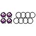 thumbnail image 3 of Rolling Gears JDM Bumper Quick Release Front Rear Bumper Fasteners, 4 Piece (Purple), 8 x O-Ring, 3 of 4