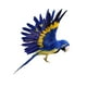 thumbnail image 5 of Figura de pájaro artificial con clip para decoración de bodas, loro azul Parrot Blue, 5 of 6