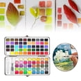 thumbnail image 4 of KLKCMS 50/72/90 Assorted Set Travel Color Paint Kit with Water Brushes Professional Art 90 Colors, 4 of 9