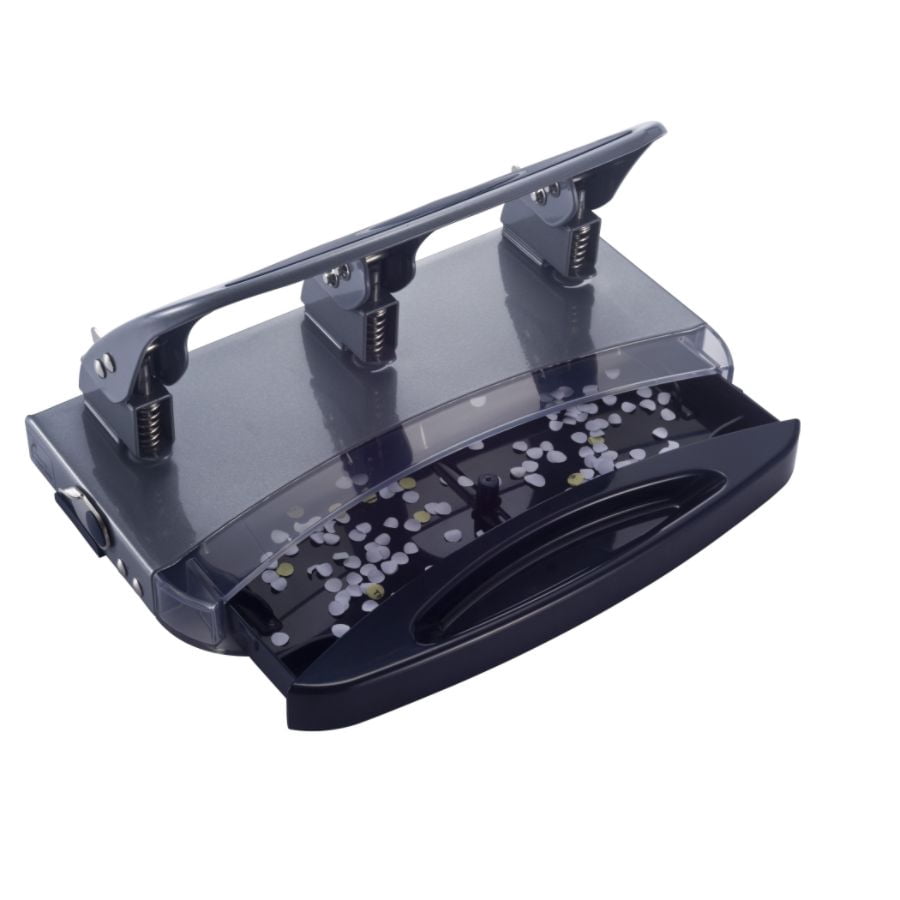 Office Depot Deluxe 3-Hole Heavy-Duty Punch, 10100