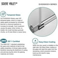 thumbnail image 5 of Serene Valley 60 x 74 In Square Rail Frameless Sliding Shower Door, Chrome, 5 of 8