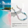 thumbnail image 5 of Beaded Gemstone Necklace for Women, Colorful Boho Bead Choker Natural Stone Surfer Beach Necklaces Gold Plated Summer Handmade Jewelry, 5 of 6