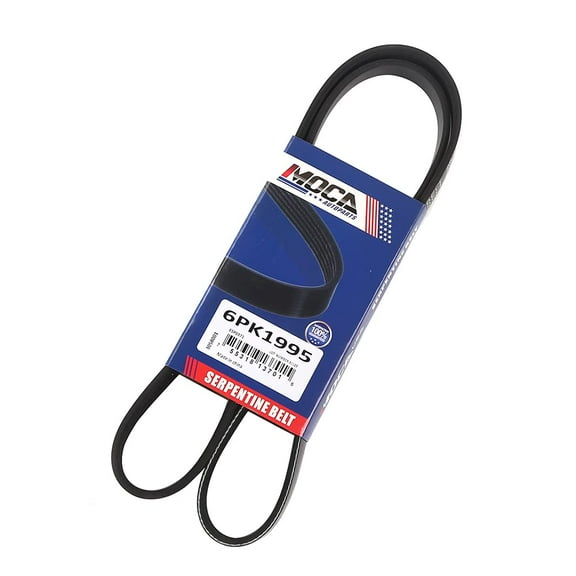 MOCA AUTOPARTS 6PK1995 Serpentine Belt fit 08-13 for BMW 128i 3.0L & 16-17 for Cadillac ATS & CTS & for Chevrolet Camaro 3.6L & 10-13 for Suzuki SX4 2.0L & 83-84 for Ford Mustang