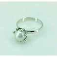 thumbnail image 2 of Navya Craft Freshwater Pearl 925 Sterling Silver Handmade Statement Crown Women Ring Size 11.5, 2 of 5