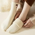 thumbnail image 3 of 5 Pairs Warm Wool Socks Thick Thermal Crew Winter Warm Socks Gifts for Women, 3 of 4