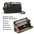 thumbnail image 2 of FALAN MULE Crossbody Bags for Women Cell Phone Wallet Purses Trendy Vegan Leather Handbags with Adjustable Shoulder Strap, 2 of 7