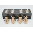 thumbnail image 3 of Stylish Pineapple Metal Napkin Rings - Set of 4 (Rose Gold), 3 of 3