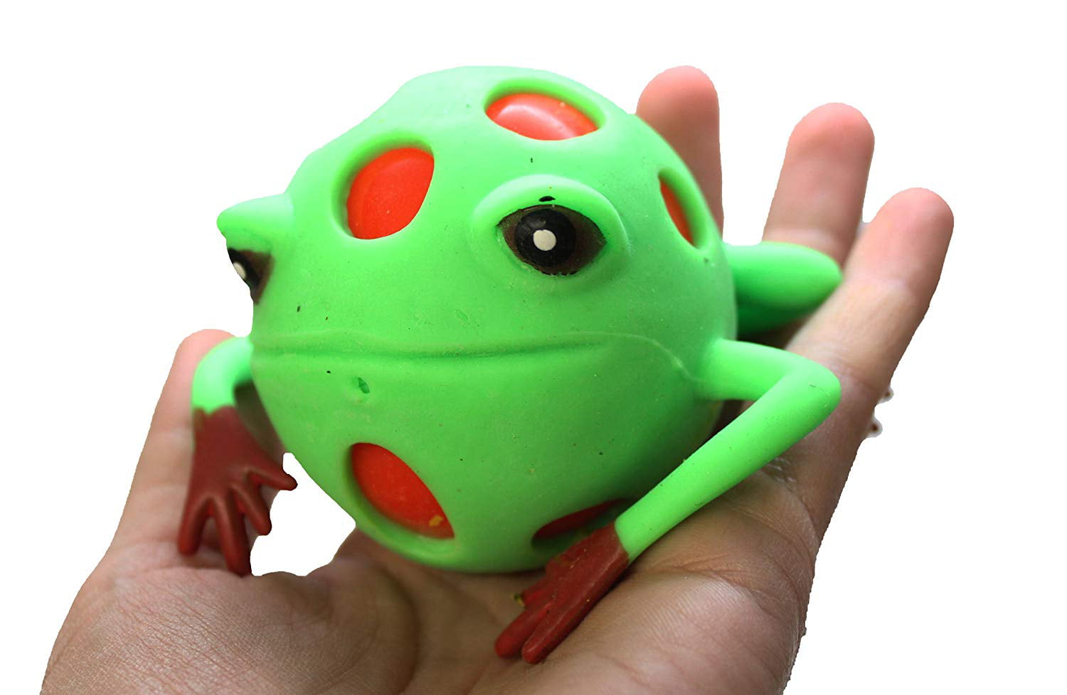 1 Mesh Frog with Color Changing Gel Inside Squeeze Stress Ball - Sensory,  Stress, Fidget Toy - Squishy Toy 