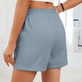 thumbnail image 2 of Khunlpohl Summer Lounge Shorts for Women Fashion Wide Leg Elastic Waist Drawstring Loose Comfy Pants with Pockets, 2 of 7