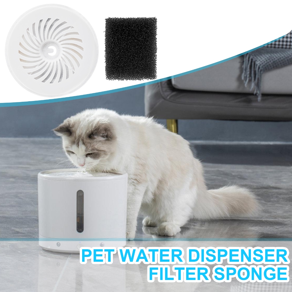 Pet Fountain Filter/Foam for Dog Cats Water Dispenser Replacement Filter Foam Water Filtrations Systems Sponge Foam Set