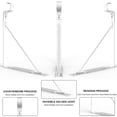 thumbnail image 4 of Soportes para estantes y barras de armario, con gancho ajustable Eau, blanco, paquete de 4, 4 of 7