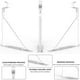 thumbnail image 4 of Soportes para estantes y barras de armario, con gancho ajustable Eau, blanco, paquete de 4, 4 of 7