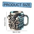 thumbnail image 3 of Personalized Stainless Steel Mug – V8 & V6 Engine Design, Double-Wall Insulated, Durable & Stylish for Car Enthusiasts (V8), 3 of 9