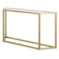 thumbnail image 6 of Evelyn&Zoe Levi 55" Wide Trapezoid Console Table, Brass, 6 of 9