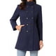 thumbnail image 1 of Abrigos de trench de invierno Inspire Chic para mujer, abrigo de doble botonadura con cuello de pie, talla XL, azul oscuro, 1 of 6