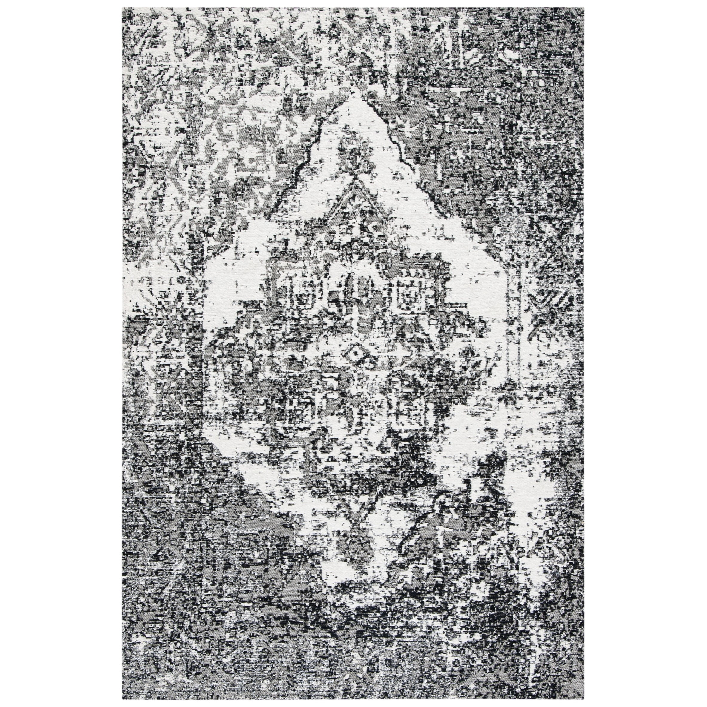 SAFAVIEH Classic Vintage Giuseppe Overdyed Area Rug, Grey/Ivory, 4' x 6'