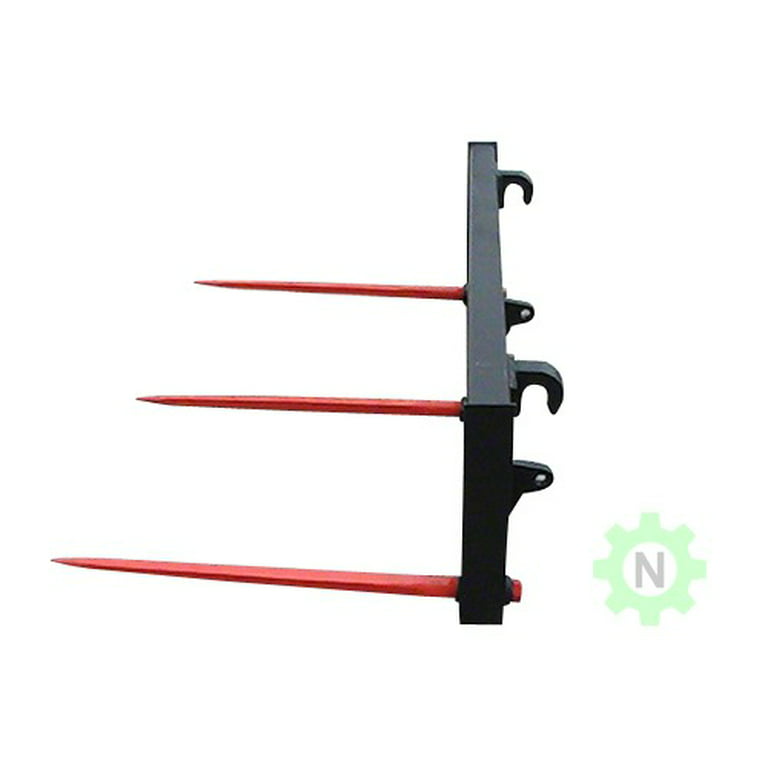 Euro Global Hay Bale Spear Attachment - 3x49 Prong - 3000 Lbs