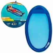 SwimWays Spring Float, Inflatable Pool Lounge Chair for Ages 15+, Blue