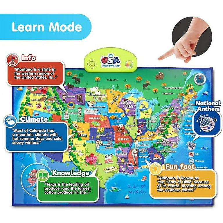 BEST LEARNING i-Poster My USA Map | Interactive Talking