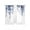 Blue, variant on Orange Eucalyptus Leaves Sheer Curtains 96 Inch Length 2 Panels Set, Weeping Spring Botanical Summer Voile Window Treatment Semi Sheer Long Curtains Drapes for Bedroom/Living Room/Kitchen 52"x96"x2