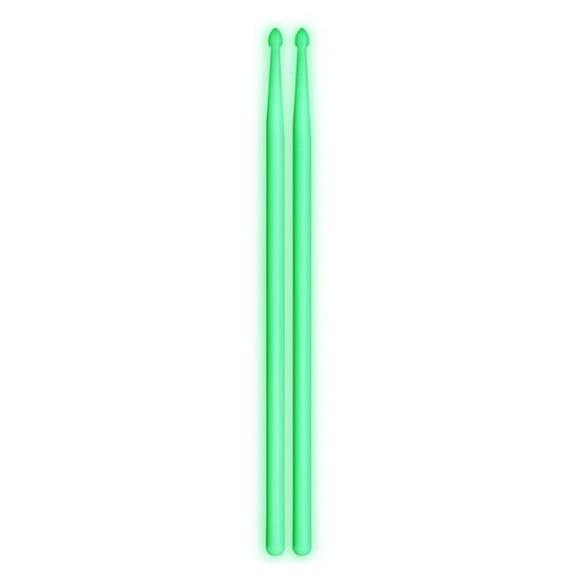 Luminous Performance Drum Sticks Fluorescent Nylon Stick Light Up Drumming Toy Musical Instrument for Adults and Kids Stage Entertainment 2PCS