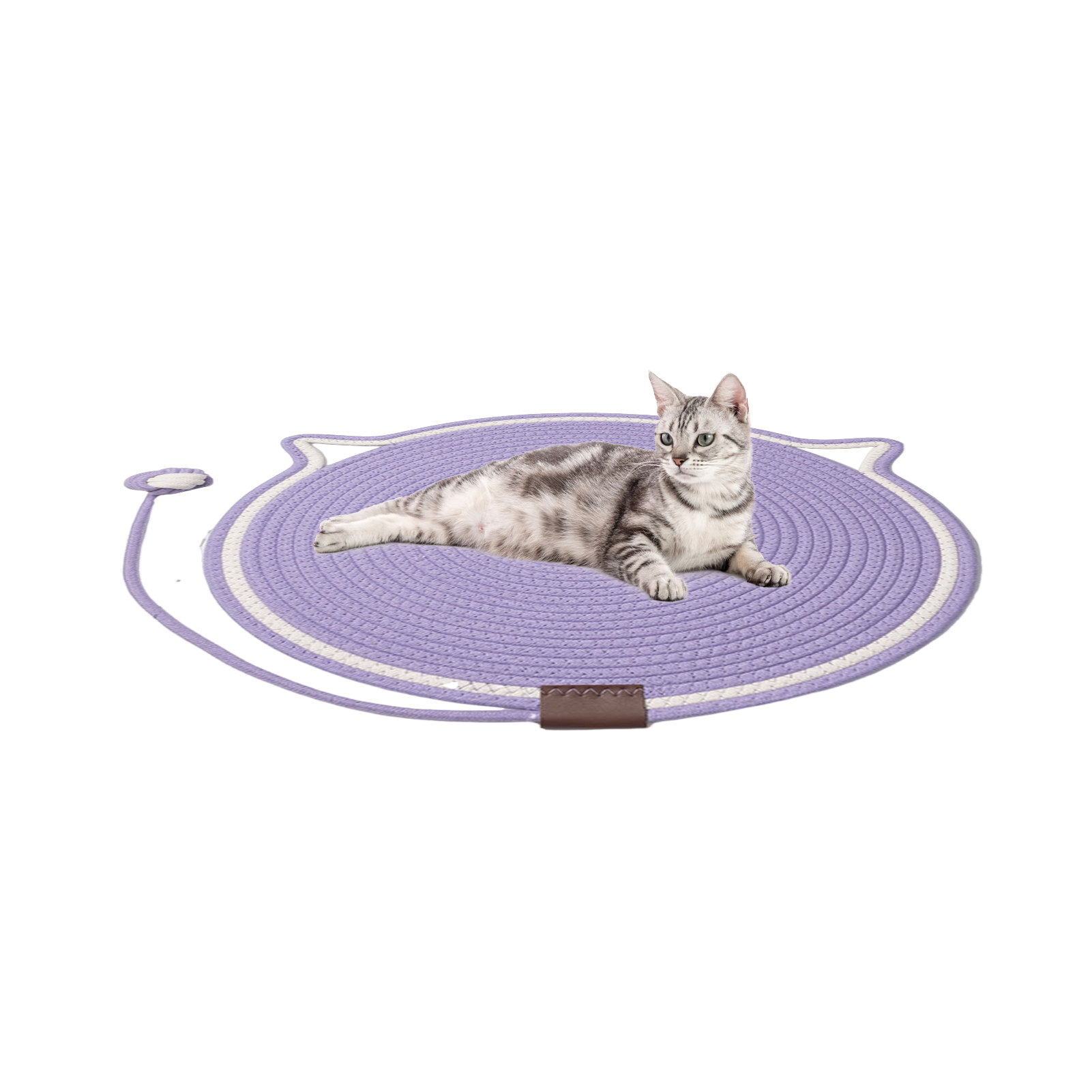 YIFAEUX Natural Cotton Rope Cat Scratch Pad Easy to Clean Multi-Functional Indoor Pet Scratching Pad Wall Furniture Protector