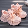 thumbnail image 7 of WNVMWI Little Girls Mesh Running Shoes Toddlers Casual Platform Sneakers Childrens Lace Up Walking Sneaker Pink Sizs 12, 7 of 7