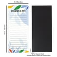 thumbnail image 2 of Inkdotpot Pack of 6 Funny Magnetic Dry Erase List For Fridge, Wipe Clean w/ NoStain, Quick Notes Shopping & Grocery List Whiteboard for Fridge, 8.75" x 3.8"(Abstract Leaves), 2 of 6