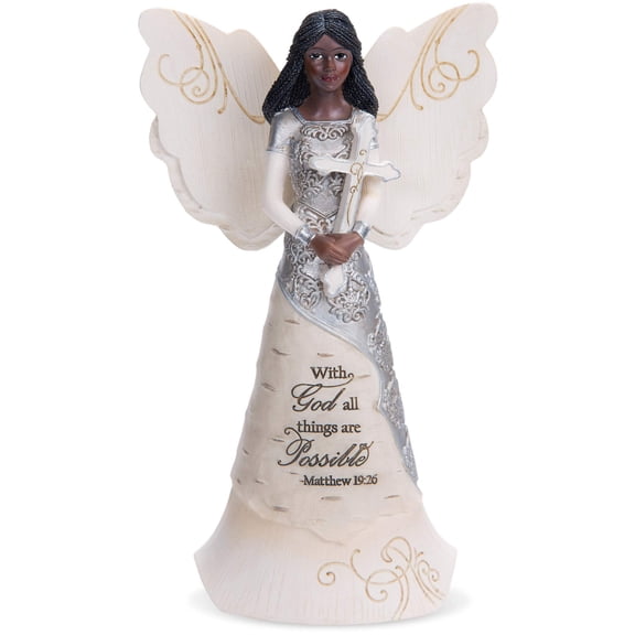 Pavilion Gift Company Angel with Cross, 6.5"