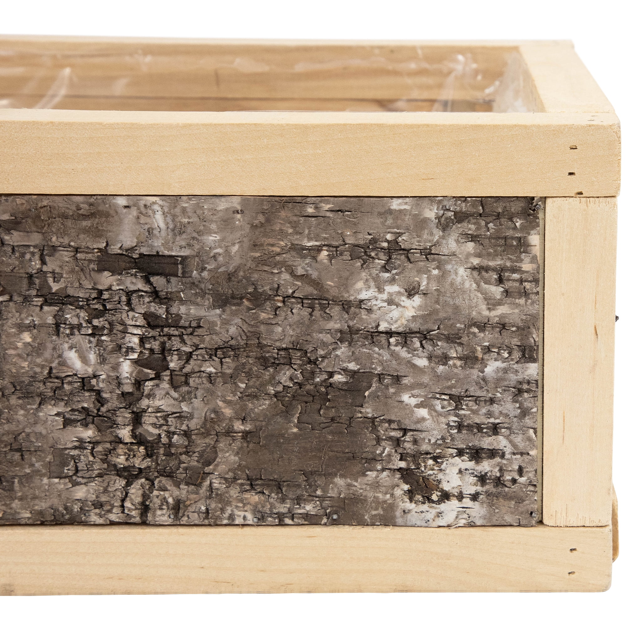 Northlight Rustic Wooden Storage Boxes  - 15.5" - Set of 2