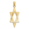 thumbnail image 3 of Auriga Fine Jewelry 14K Yellow Gold Elongated Star of David Pendant for Women, 3 of 6