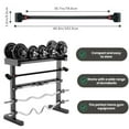 thumbnail image 3 of KORIKAHM Dumbbell Barbell Converter Bar, Adjustable Weight Capacitry Bar Convert to Dumbbell Set for Home Gym Strength Training, 3 of 8