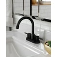 thumbnail image 6 of Design House 593962 Eastport II Contemporary Centerset Deck Mount 2-Handle Faucet for Bathroom  Matte Black, 6 of 20