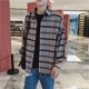 thumbnail image 5 of Camisas y blusas hawaianas a cuadros rojas para hombre, ropa de hip hop, informales, baratas, de marca, con mangas, moda 2024, Hipster SI, 5 of 5
