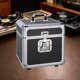 thumbnail image 1 of Caja almacenamiento para discos vinilo, organizador discos, colección discos, organizador, gran capacidad, práctico y resistente, caja L Negro, 1 of 8