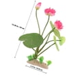 thumbnail image 2 of unbranded Lotus Artificial Para Acuario En Color Sandía Planta Decorativa Para Peceras, 2 of 5