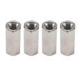 thumbnail image 1 of 4PCS M6 x 1 Pitch 25 mm Long 304 Stainless Steel Metric Hexagon Stud Extension Hexagon Nut, 1 of 5
