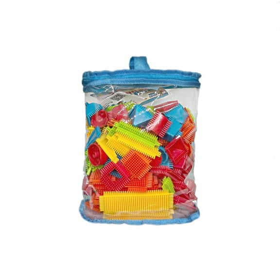 150PCS Hedgehog-shaped Building Block Insertion Set Soft Interlocking Brush Blocks for Kindergarten Educational Learning Toys Ideal for Toddlers and Young Children Creative Fun Building Play Sets