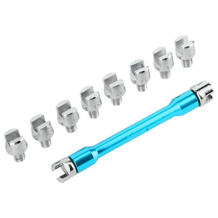 

Watris Veiyi Motorcycle Hardened Tips Motorcycle Spoke Wrench CNC Spanner Set 5.0‑6.8 Length 93mm/3.7in For Most Motorbike CNC Handle Spoke Wrench
