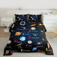 thumbnail image 2 of Homewish Starry Sky 2pcs Bedding Comforter Set For Preppy Children Kids,Universe Galaxy Twin Comforter Sets,Cosmos Planet Breathable Bedding Set,Breathable Home Decor,Reversible, 2 of 8
