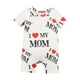 thumbnail image 2 of Mono transpirable de manga corta, moderno, informal, con cuello redondo, ropa para bebé 9 a 12 meses, 2 of 9